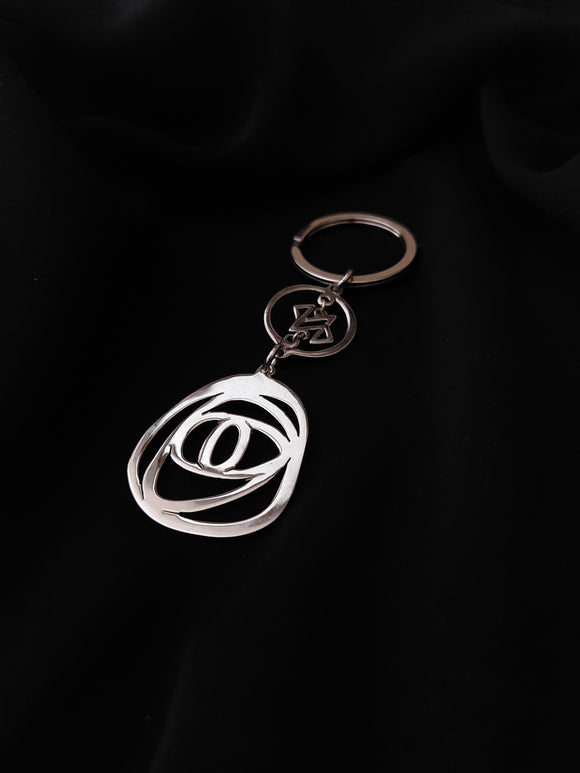 Random Flower Design Keychain