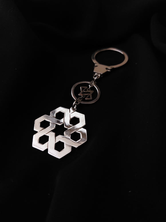 Islamic Hexagon Design Keychain